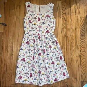 Cath Kidston Multicolor Mushroom Print Dress